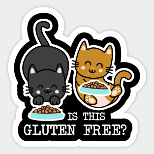 Gluten free Cats Sticker